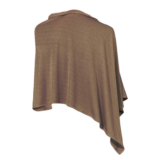 TRU47 Short Mocha Silver Jersey Modal Poncho