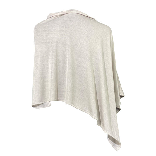TRU47 Natural Silver Modal Short Poncho