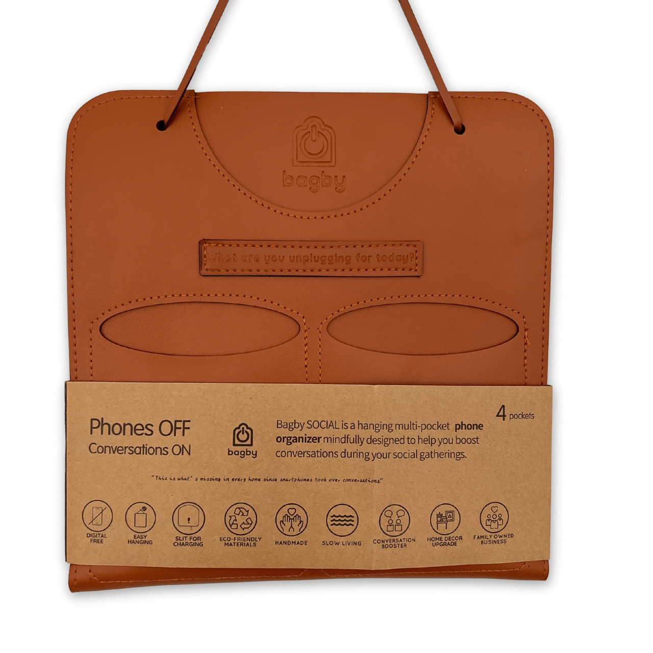 Bagby 4 Pocket Phone Holder - Vegan Leather