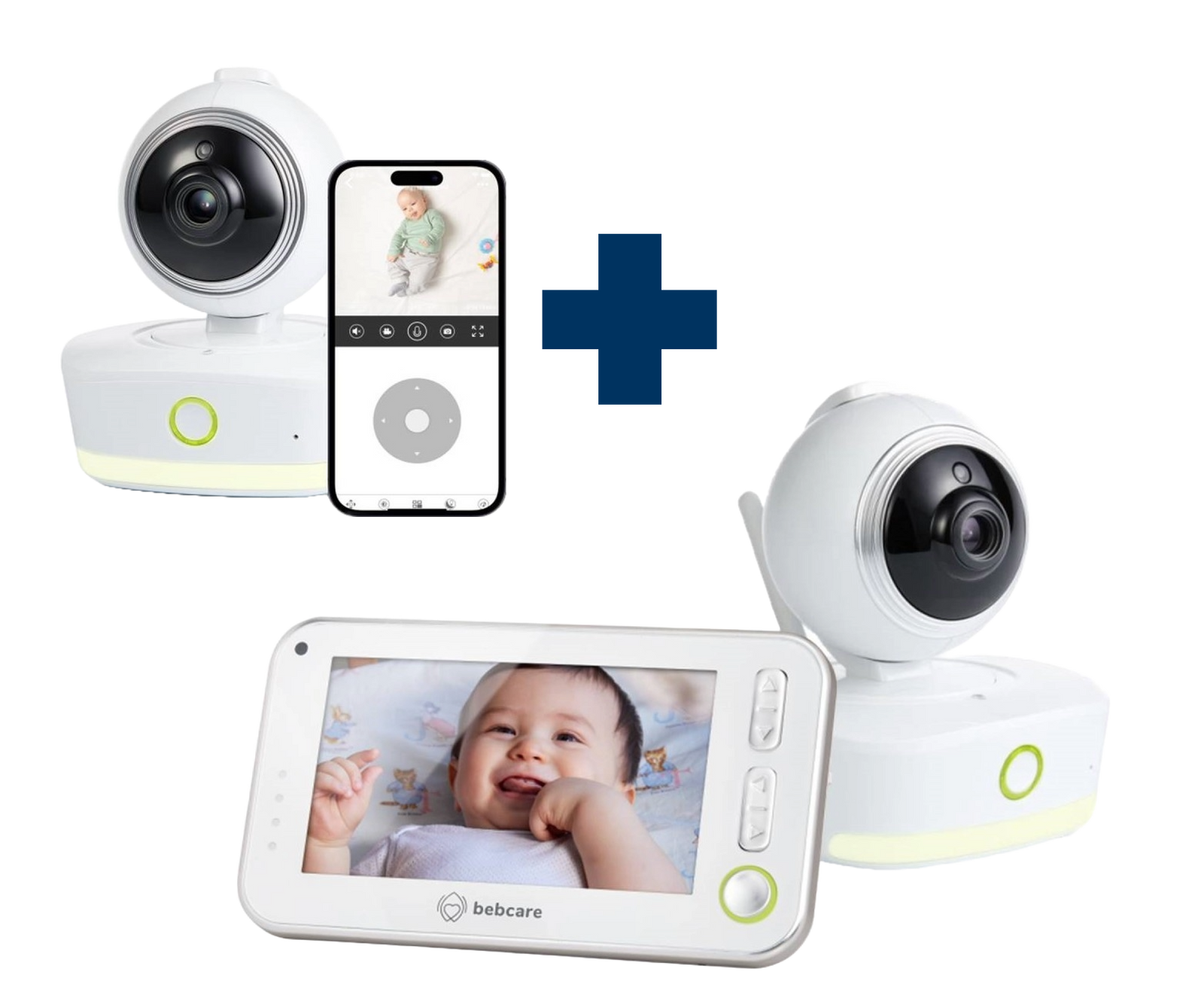 Bebcare Low-EMF Motion Baby Monitor + Bebcare IQ Camera Gift Set
