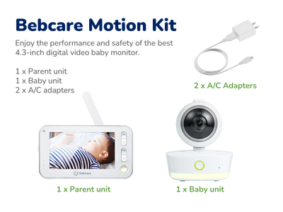 Bebcare Low-EMF Motion Digital Video Baby Monitor