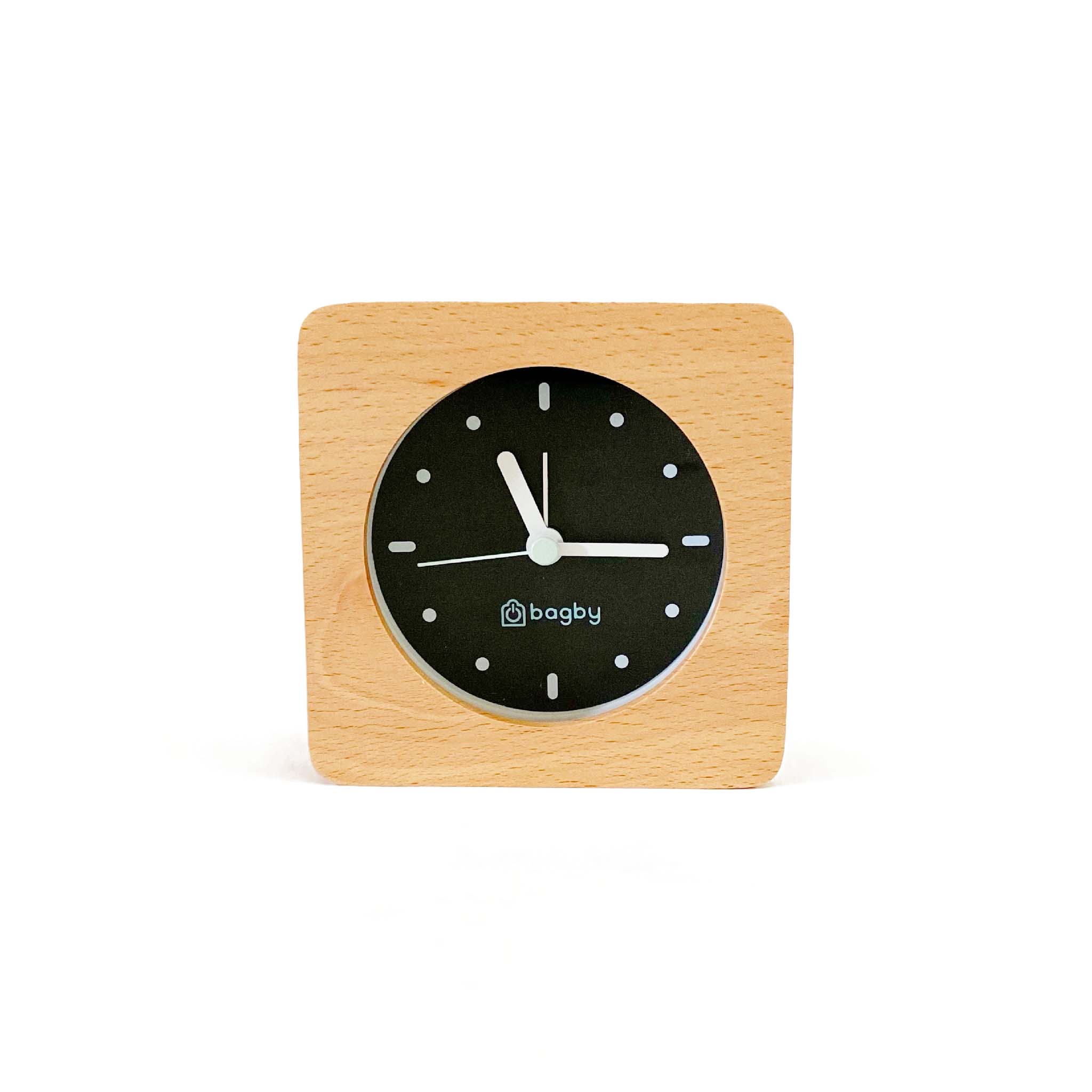 Bagby Minimalist Silent Digital-Free Alarm Clock Natural