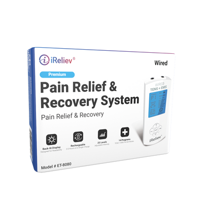 iReliev Premium TENS + EMS Pain Relief &amp; Recovery