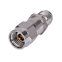 SLT Safe and Sound mmWave 5G Meter with male and female RF connectors shown in close-up detail view.