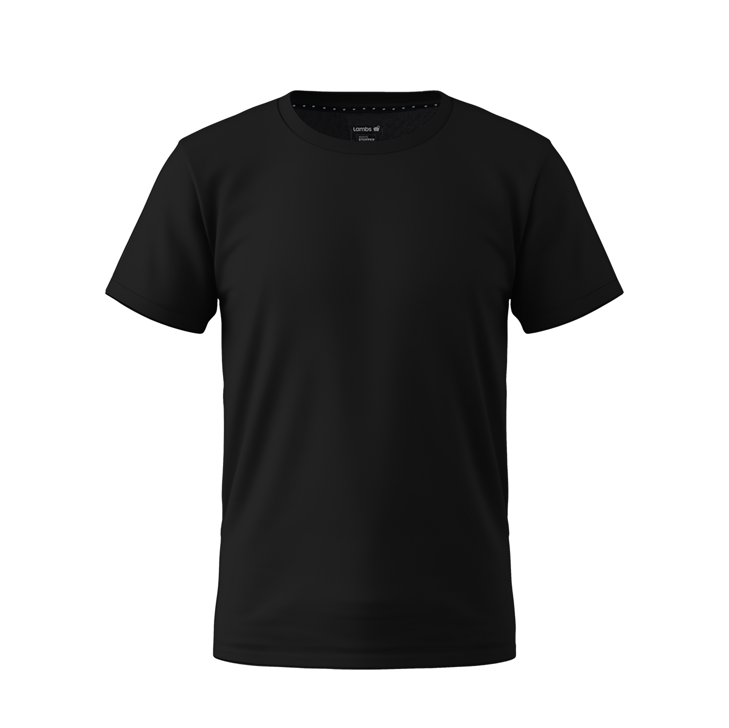 Black HAVN WaveStopper™ T-Shirt 2.0 displayed on a flat lay against a white background, front view.