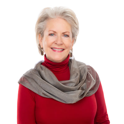 TRU47 Silver Mesh Infinity Scarf