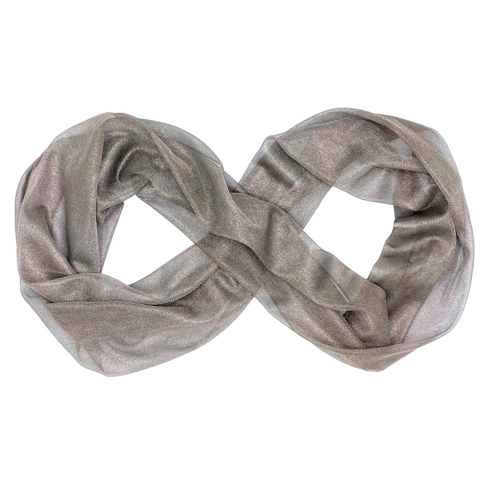 TRU47 Silver Mesh Infinity Scarf