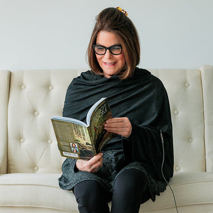 TRU47 Grounding & EMF Blocking Lounger Blanket - Black