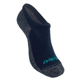 TRU47 Black Merino Wool Grounding Socks - No-Show