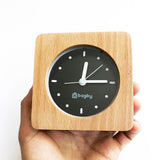 Bagby EMF-Free Minimalist Silent Analog Alarm Clock Natural