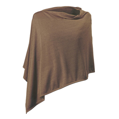 TRU47 Short Mocha Silver Jersey Modal Poncho