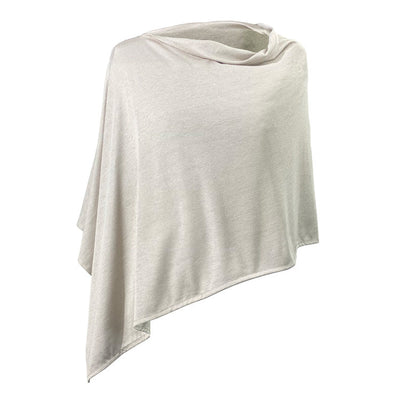 TRU47 Natural Silver Modal Short Poncho