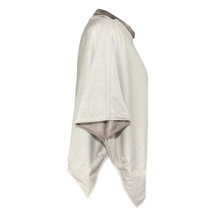 TRU47 Reversible Mesh and Natural Modal Short Poncho