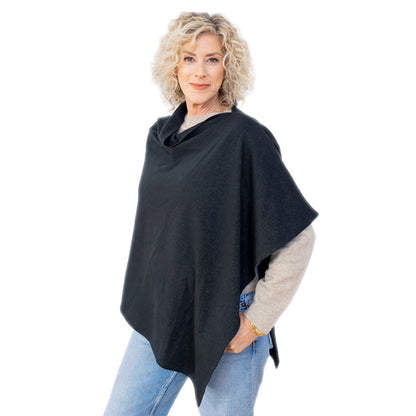 TRU47 Silver Jersey Modal Long Poncho