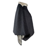 TRU47 Poncho Cotton Double Knit Black-Short