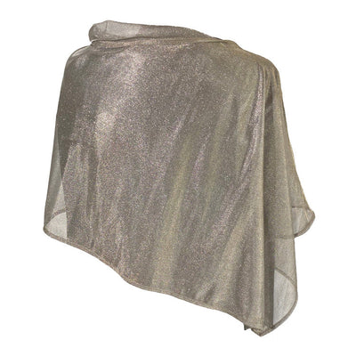 TRU47 Short Silver Mesh Poncho