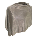 TRU47 Short Silver Mesh Poncho