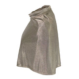 TRU47 Short Silver Mesh Poncho