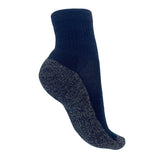 TRU47 Black Merino Wool Grounding Socks - Quarter Height