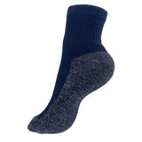 TRU47 Black Merino Wool Grounding Socks - Quarter Height