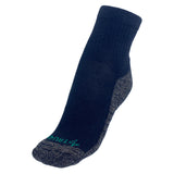 TRU47 Black Merino Wool Grounding Socks - Quarter Height