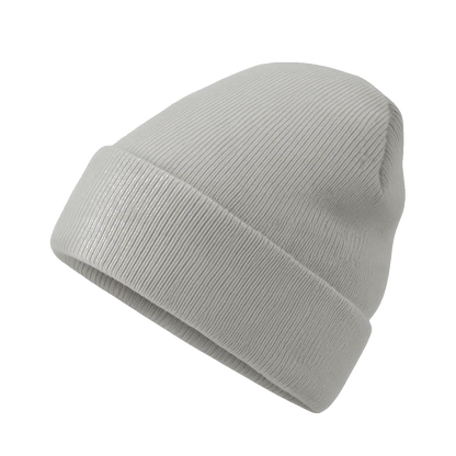 Light gray ribbed HAVN WaveStopper™ Beanie displayed on angled white background, showing texture and fit.