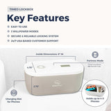 Mindsight Timed Lock Box for Up to 4 Phones