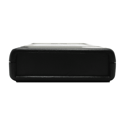 SLT Safe and Sound Classic III gun safe shown from side view, displaying black textured metal exterior and rounded edges.