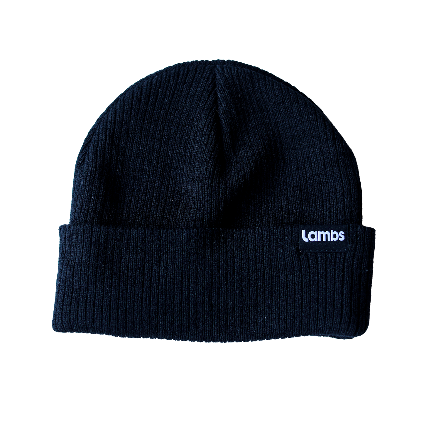 Navy ribbed HAVN WaveStopper™ Beanie with white brand label on front, displayed against white background.