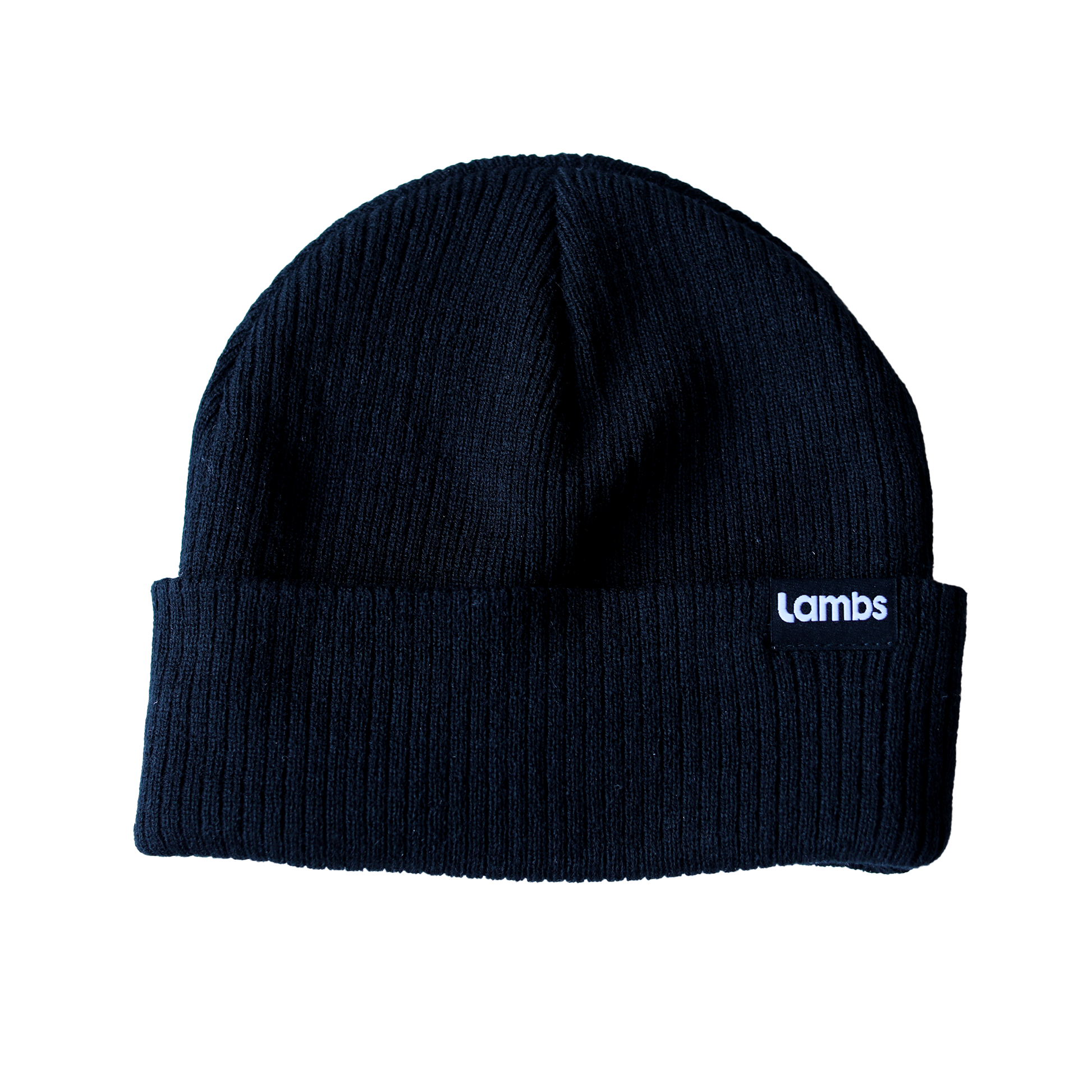 Navy ribbed HAVN WaveStopper™ Beanie with white brand label on front, displayed against white background.