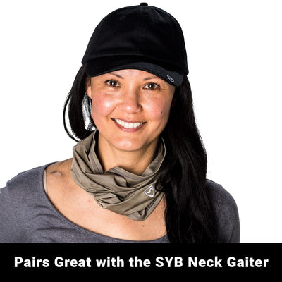 Girl with SYB Cap in Black Color | Pairs Great with the SYB Neck Gaiter