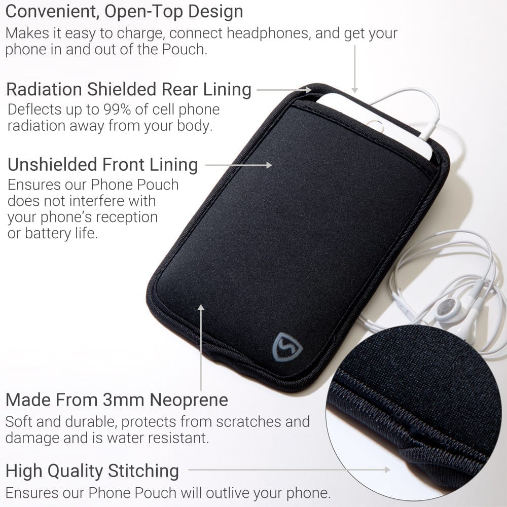 EMF Cell Phone Pocket Shield Providing EMF and Radiation Protection
